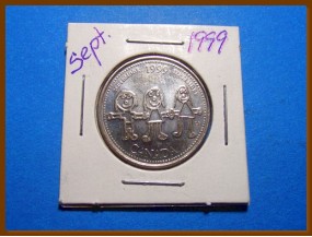 Канада 25 центов 1999 г.