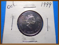 Канада 25 центов 1999 г.