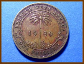 Британская Западная Африка 1 шиллинг 1939 г.
