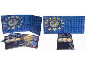 Альбом-планшет для хранения КУРСОВЫХ монет ЕВРО