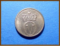 Монета Норвегия 10 эре 1973 г.