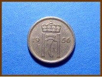 Монета Норвегия 10 эре 1956 г.