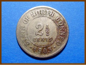  Британское Северное Борнео 1 цент 1938 г.
