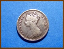Гонконг 10 центов 1895 г. Серебро