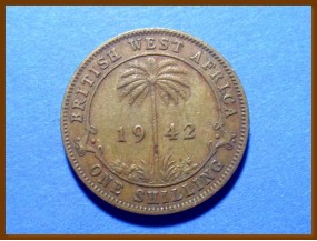 Британская Западная Африка 1 шиллинг 1942 г.