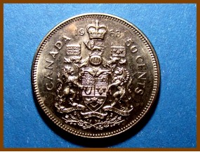 Канада 50 центов 1968 г.