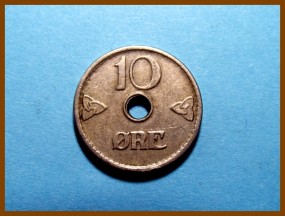 Монета Норвегия 10 эре 1951 г.