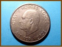 Монета Норвегия 5 крон 1966 г.