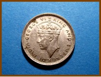 Британская Малайя 10 центов 1943 г.Серебро