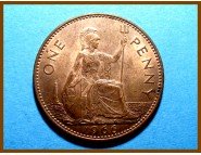 Великобритания 1 пенни 1966 г.