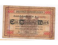 Германия 1000 марок. Кёнигсберг (Калининград) 1922 г.
