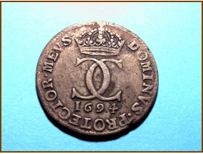 Швеция 5 эре 1694 г. Серебро