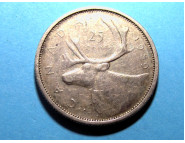 Канада 25 центов 1959 г. Серебро