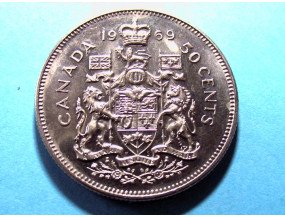 Канада 50 центов 1969 г. 