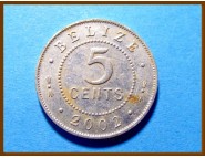 Белиз 5 центов 2002 г.