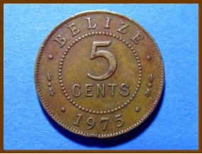 Белиз 5 центов 1975 г.