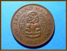 Новая Зеландия 1/2 пенни 1965 г.