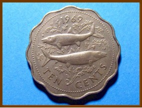 Багамские острова 10 центов 1969 г.