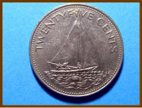 Багамские острова 25 центов 1991 г.