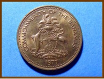 Багамские острова 1 цент 1977 г.