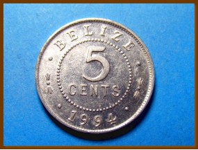 Белиз 5 центов 1994 г.