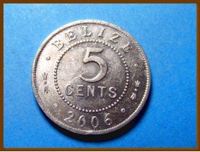 Белиз 5 центов 2006 г.