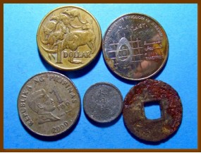 Иностранные монеты 5 шт.