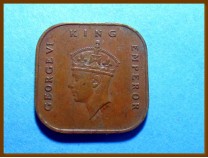 Британская Малайя 1 цент 1945 г.