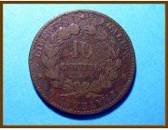 Франция 10 сантимов 1872 г. 