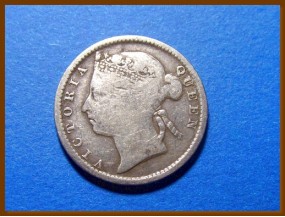 Стрейтс-Сетлментс 10 центов 1894 г. Серебро