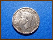 Великобритания 3 пенса 1937 г. Серебро