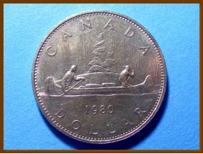 Канада 1 доллар 1980 г.