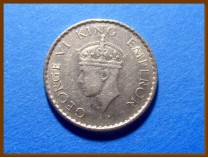 Индия 1/4 рупии 1940 г. Серебро 