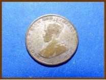 Цейлон 10 центов 1919 г. Серебро