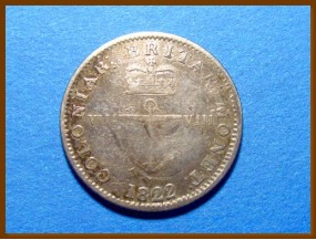 Британская Западная Индия 1/8 доллара 1942 г. Серебро