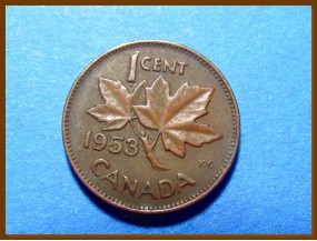 Канада 1 цент 1953 г.