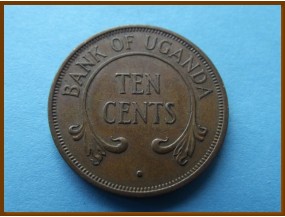 Уганда 10 центов 1968 г.