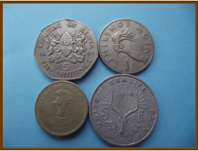 Лот монет Африки 4 шт.