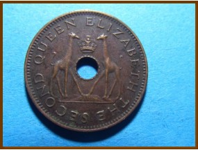 Родезия и Ньясаленд 1/2 пенни 1957 г.