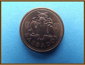 Барбадос 1 цент 1987 г.
