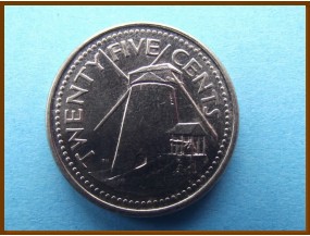 Барбадос 25 центов 2008 г.