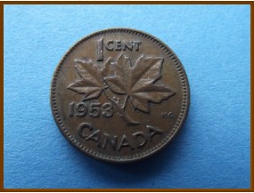 Канада 1 цент 1953 г.