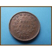 Саравак 1 цент 1927 г.