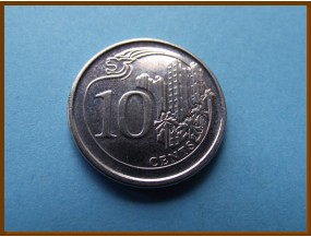 Сингапур 10 центов 2016 г.