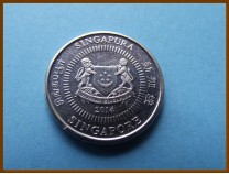 Сингапур 10 центов 2016 г.