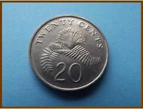 Сингапур 20 центов 1990 г.