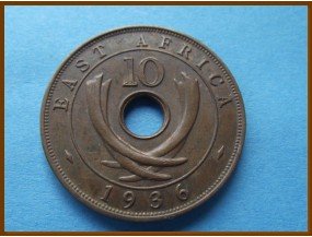 Восточная Африка 10 центов 1936 г.
