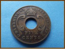 Восточная Африка 5 центов 1941 г.