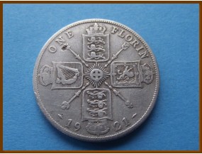 Великобритания флорин 1921 г. Серебро
