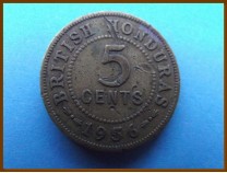 Британский Гондурас 5 центов 1956 г.
